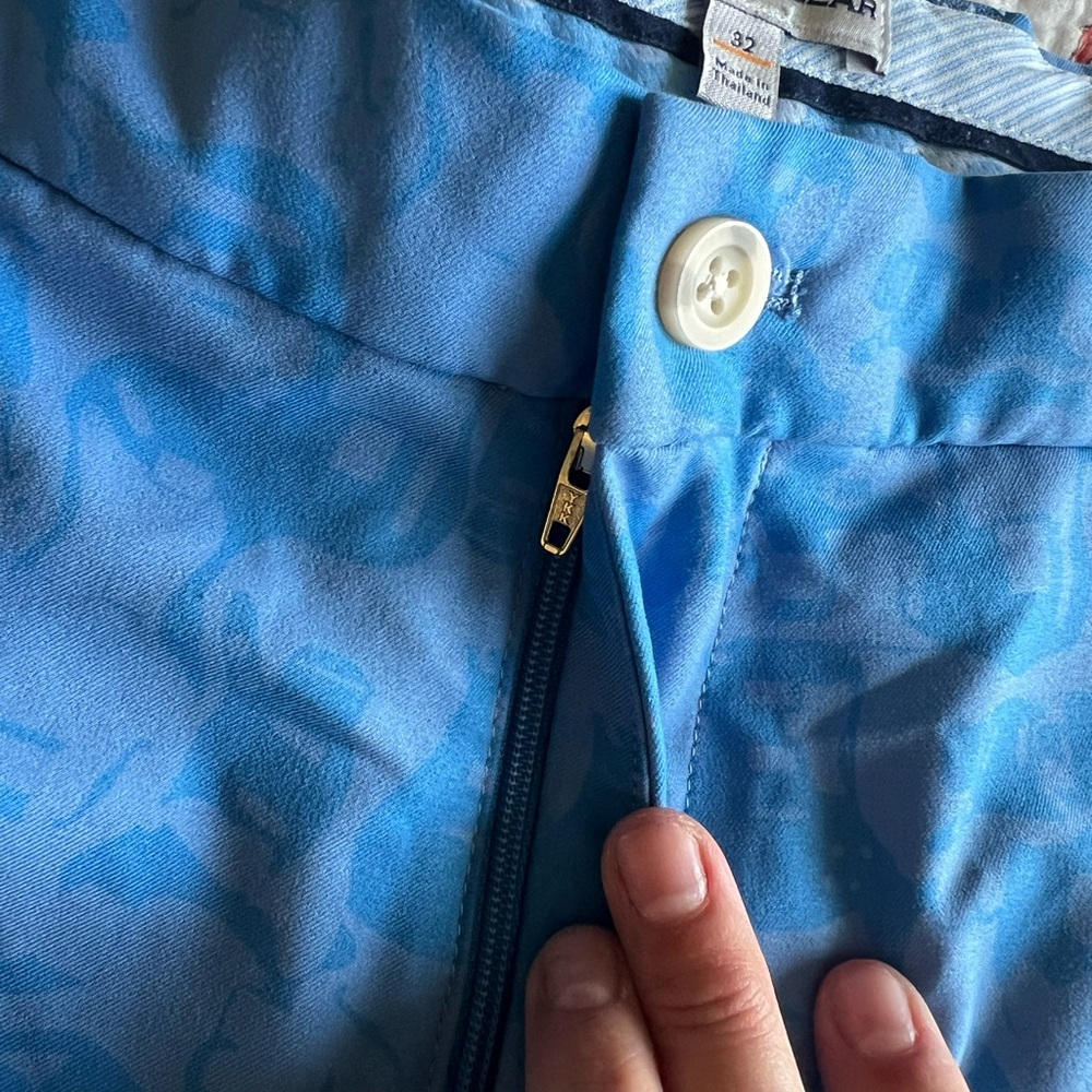 Peter Millar Light Blue Patterned Shorts - image 4